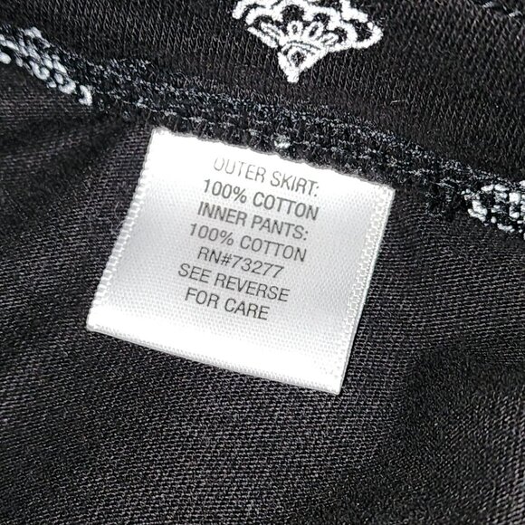 CROFT & BARROW Black Geometric Pull On Skort with Pockets Womens Size XL - Picture 3 of 6